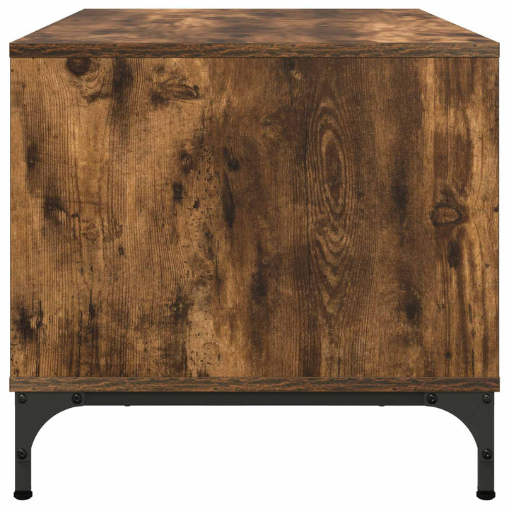 Sofabord med skuffe Røget eg 90 x 49 x 46 cm Konstrueret træ