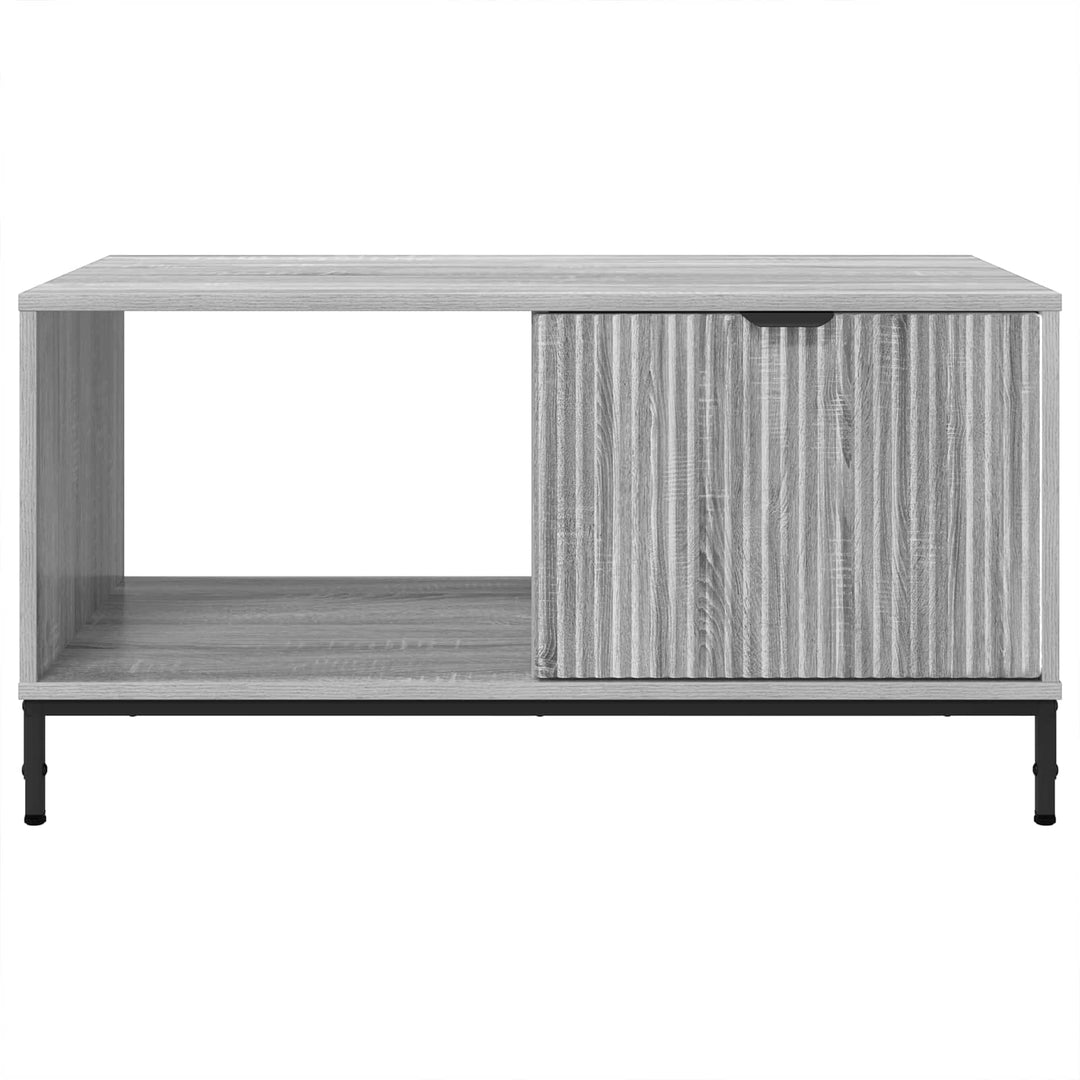Sofabord med skuffe Grå Sonoma 90 x 49 x 46 cm Konstrueret træ