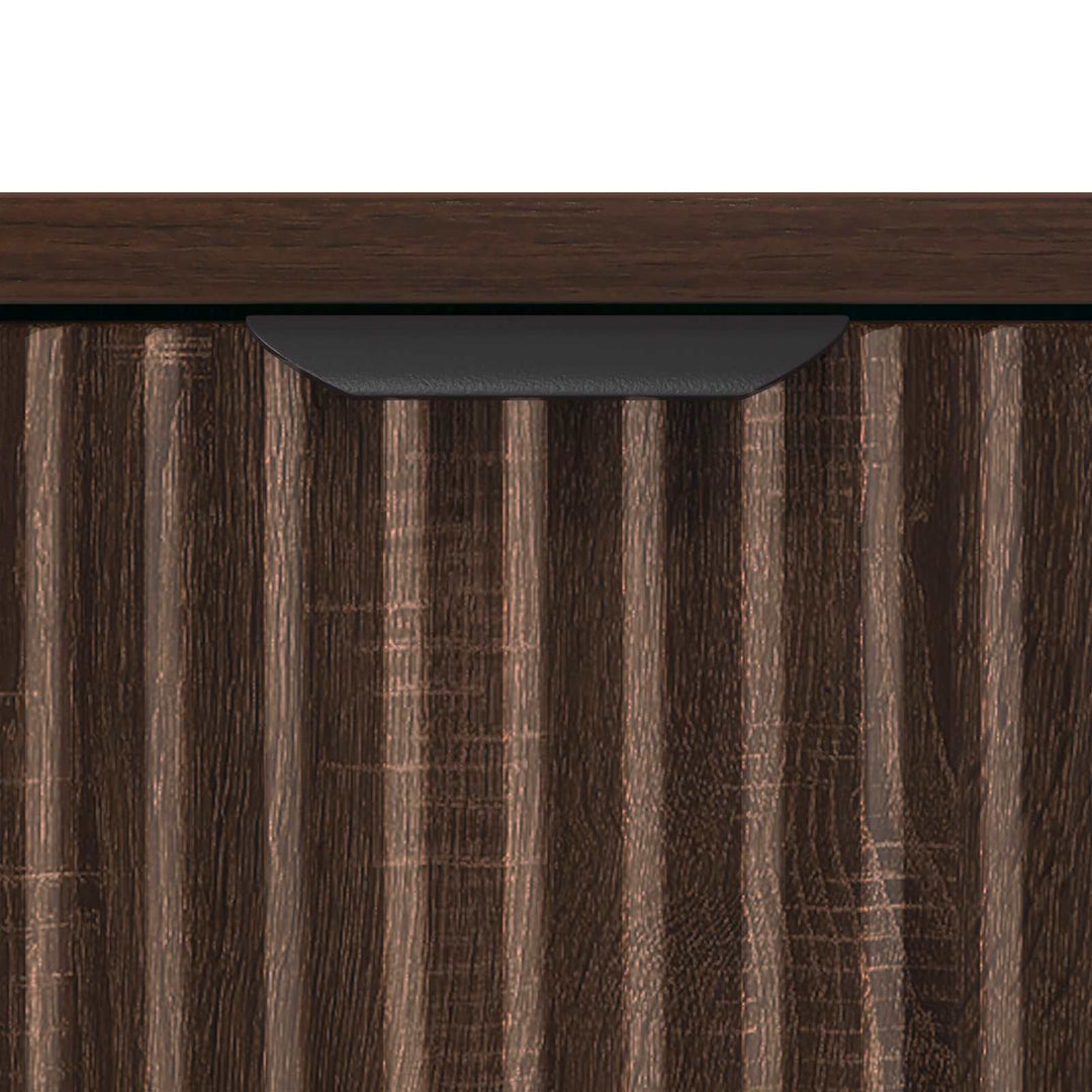 Sofabord med skuffe Brun eg 90 x 49 x 46 cm Konstrueret træ