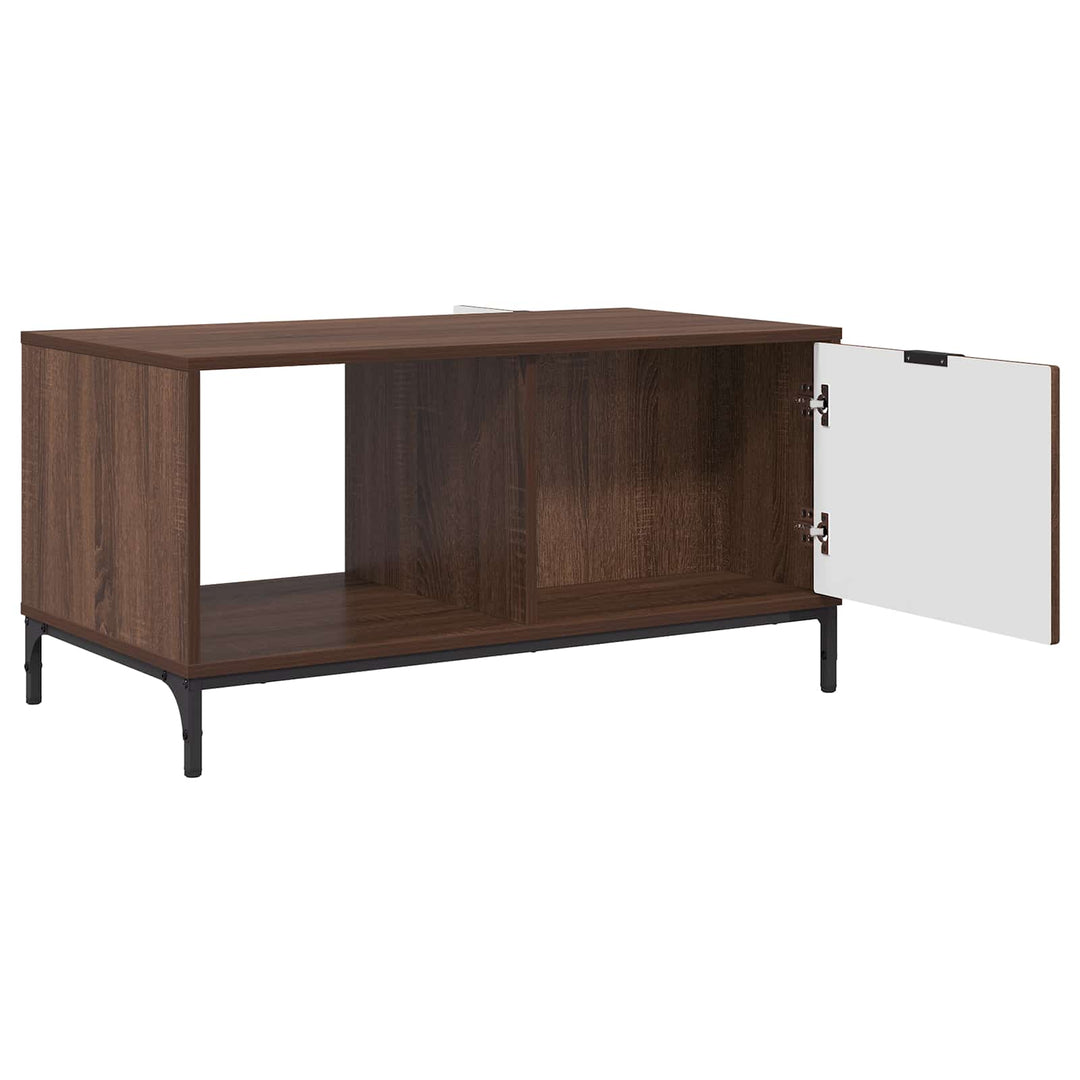 Sofabord med skuffe Brun eg 90 x 49 x 46 cm Konstrueret træ