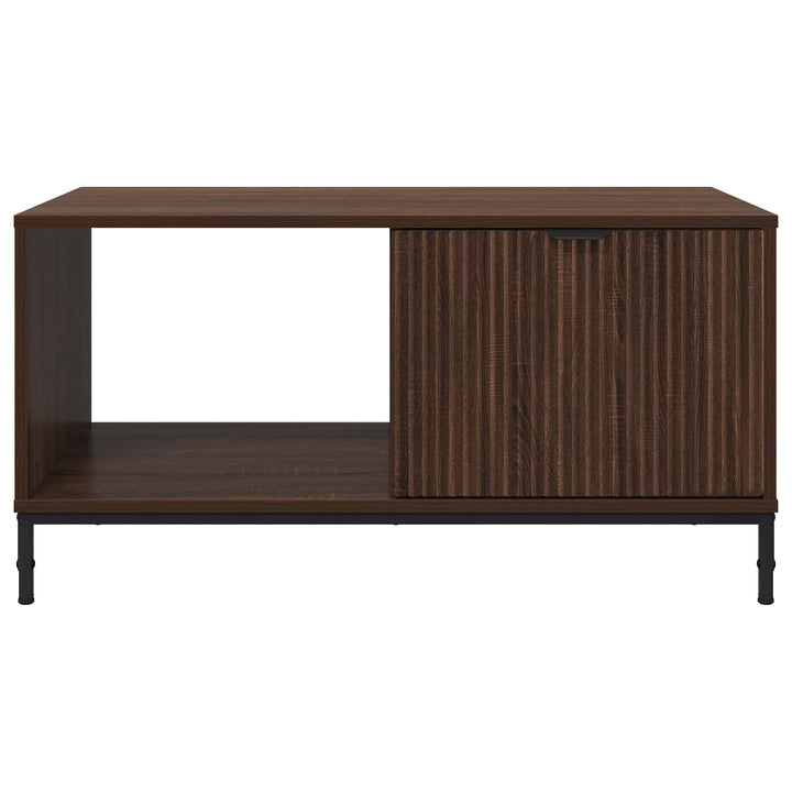 Sofabord med skuffe Brun eg 90 x 49 x 46 cm Konstrueret træ