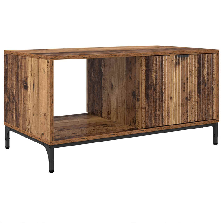 Sofabord med skuffe Gammelt træ 90 x 49 x 46 cm Konstrueret træ
