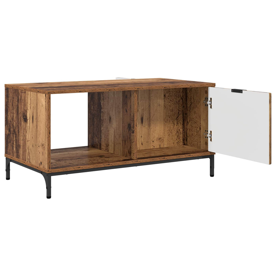 Sofabord med skuffe Gammelt træ 90 x 49 x 46 cm Konstrueret træ
