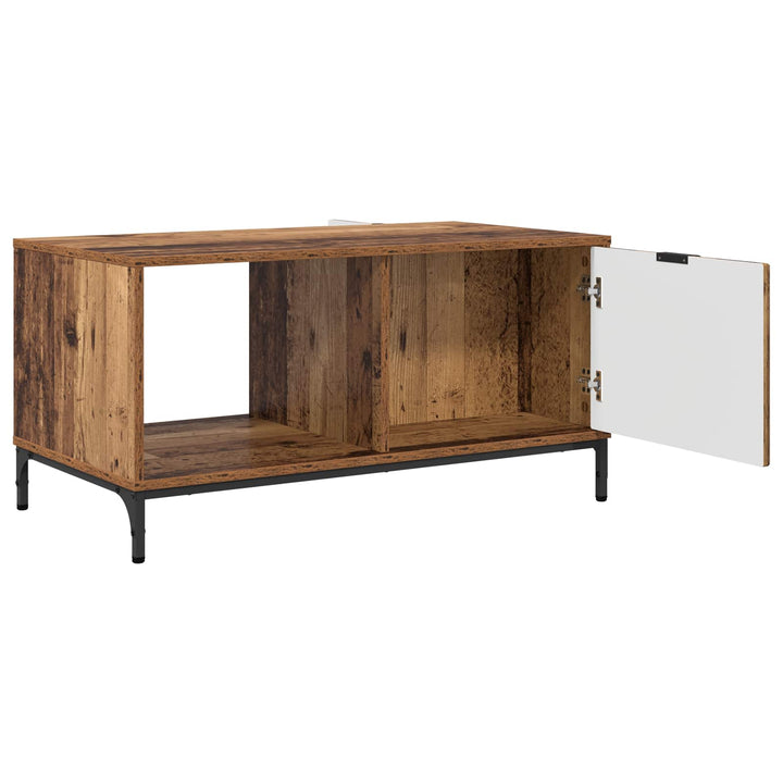Sofabord med skuffe Gammelt træ 90 x 49 x 46 cm Konstrueret træ