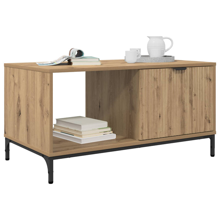 Sofabord Artisan Egetræ 90 x 49 x 46 cm Konstrueret træ