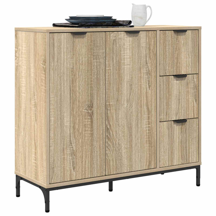 Sideboard Sonoma eg 89,5 x 33 x 82 cm Konstrueret træ