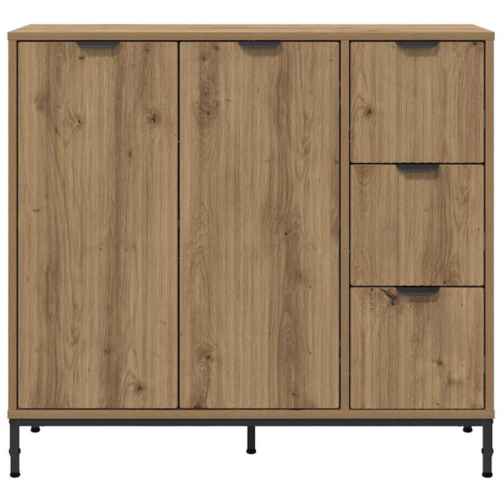 Sideboard Artisan Egetræ 89,5 x 33 x 82 cm Konstrueret træ