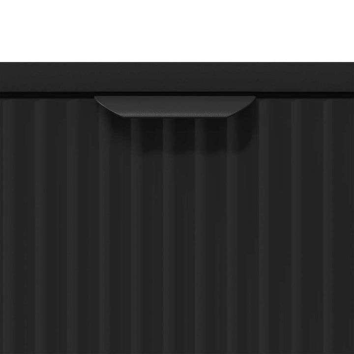 Sengebord med skuffe Sort 63.5 x 36 x 61 cm Konstrueret træ