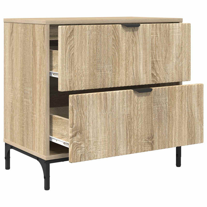 Sengebord Sonoma-eg 63.5 x 36 x 61 cm Konstrueret træ