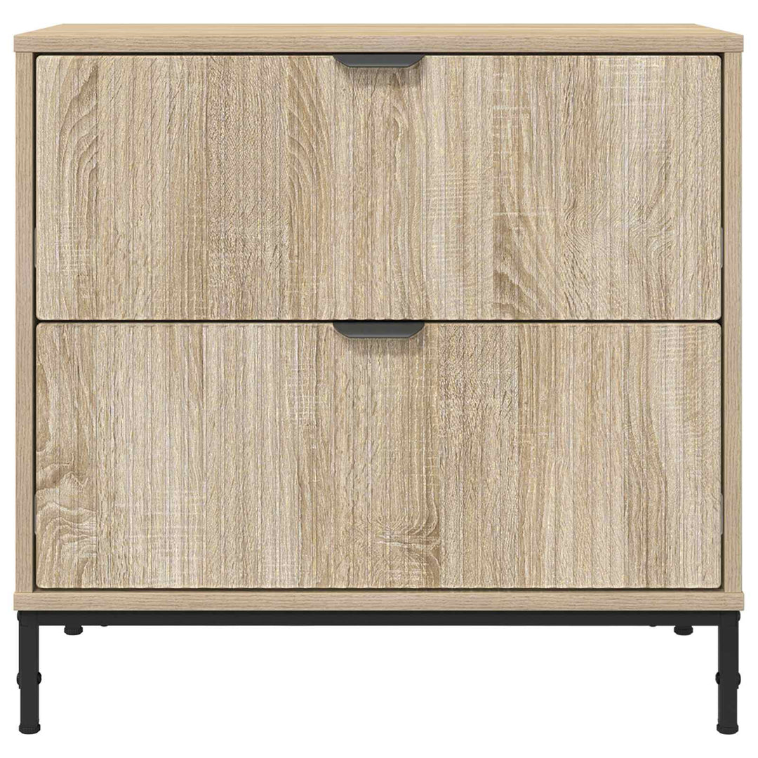 Sengebord Sonoma-eg 63.5 x 36 x 61 cm Konstrueret træ