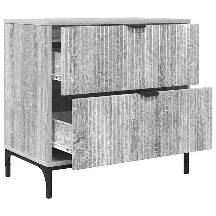 Sengebord Grå sonoma-eg 63.5 x 36 x 61 cm Konstrueret træ
