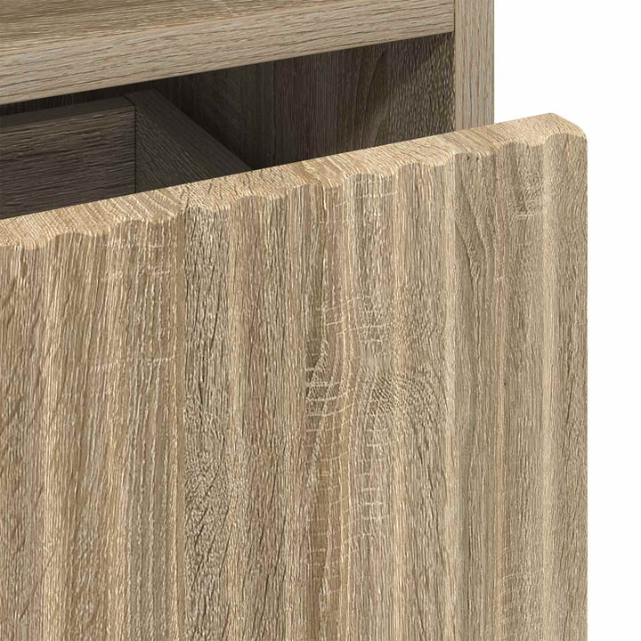 Natskab 2 pcs Sonoma-eg 49 x 36 x 61 cm Konstrueret træ