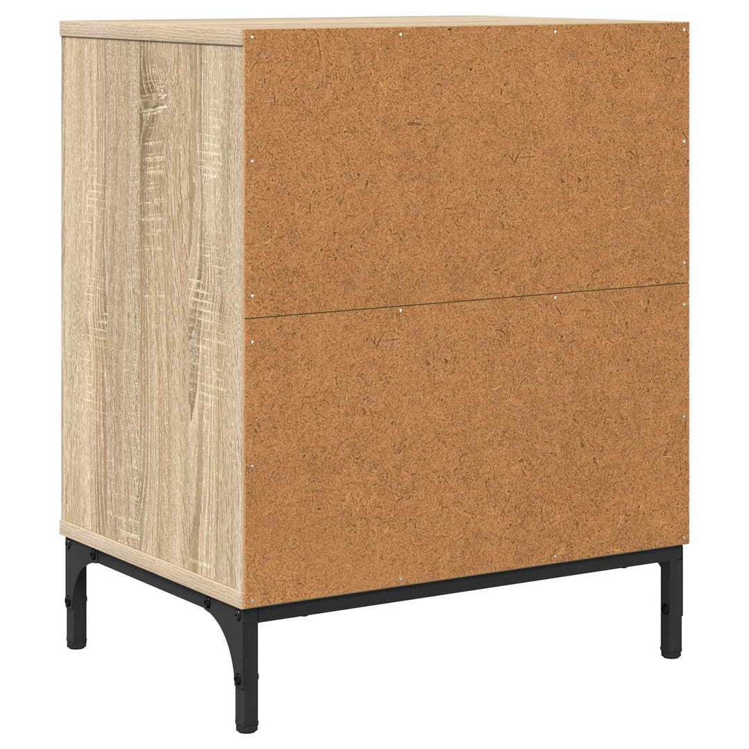 Natskab 2 pcs Sonoma-eg 49 x 36 x 61 cm Konstrueret træ