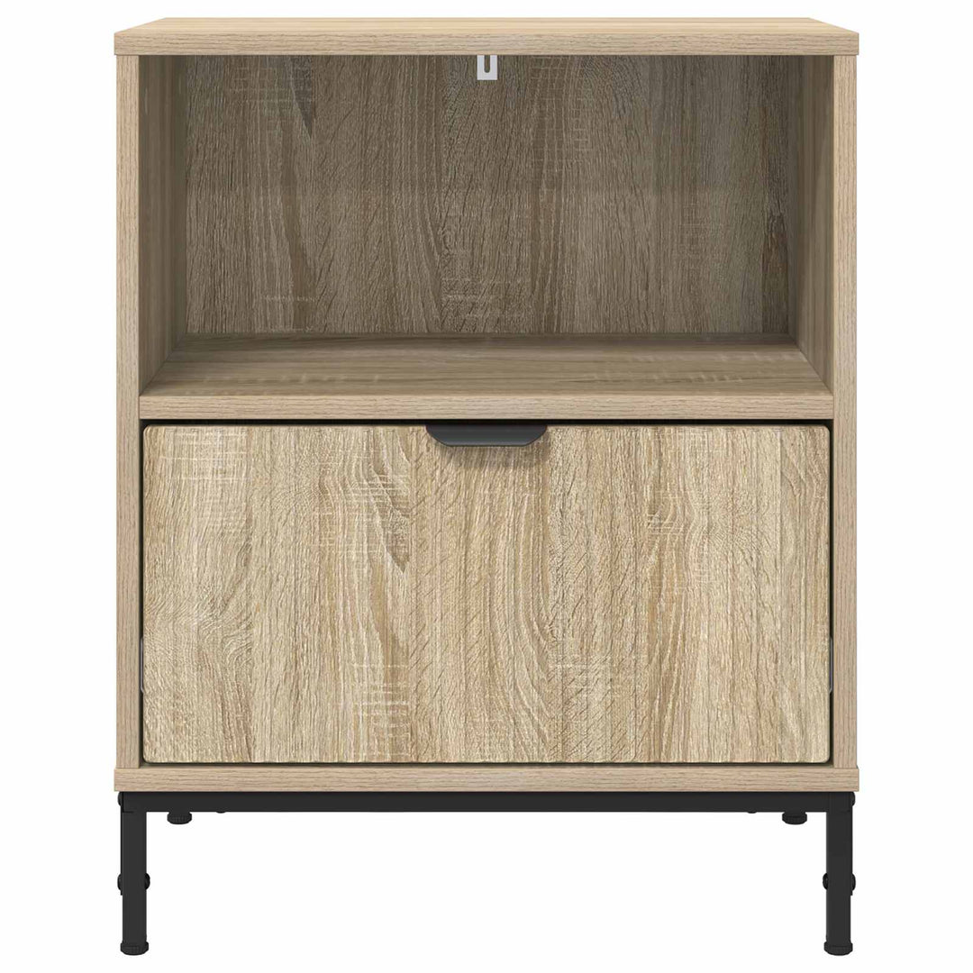 Natskab 2 pcs Sonoma-eg 49 x 36 x 61 cm Konstrueret træ