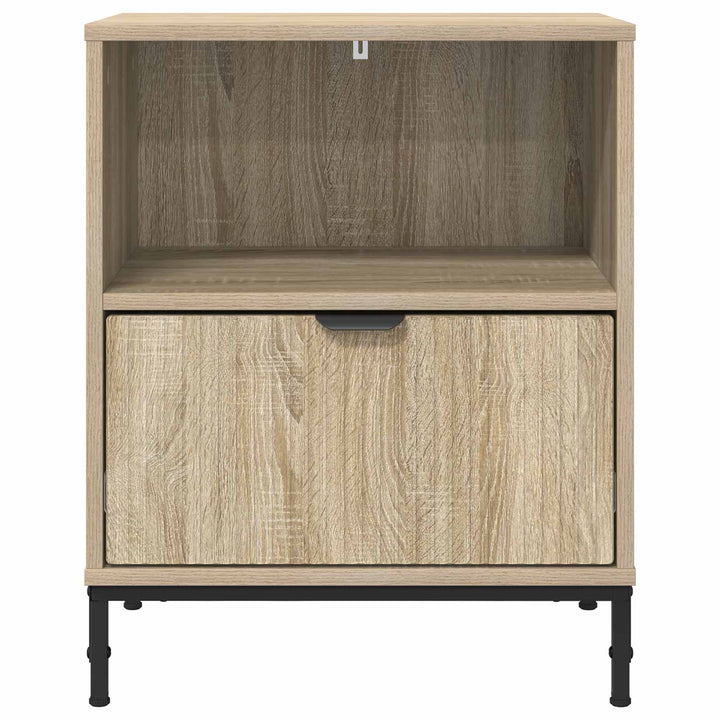 Natskab 2 pcs Sonoma-eg 49 x 36 x 61 cm Konstrueret træ