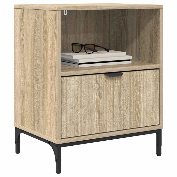 Natskab 2 pcs Sonoma-eg 49 x 36 x 61 cm Konstrueret træ