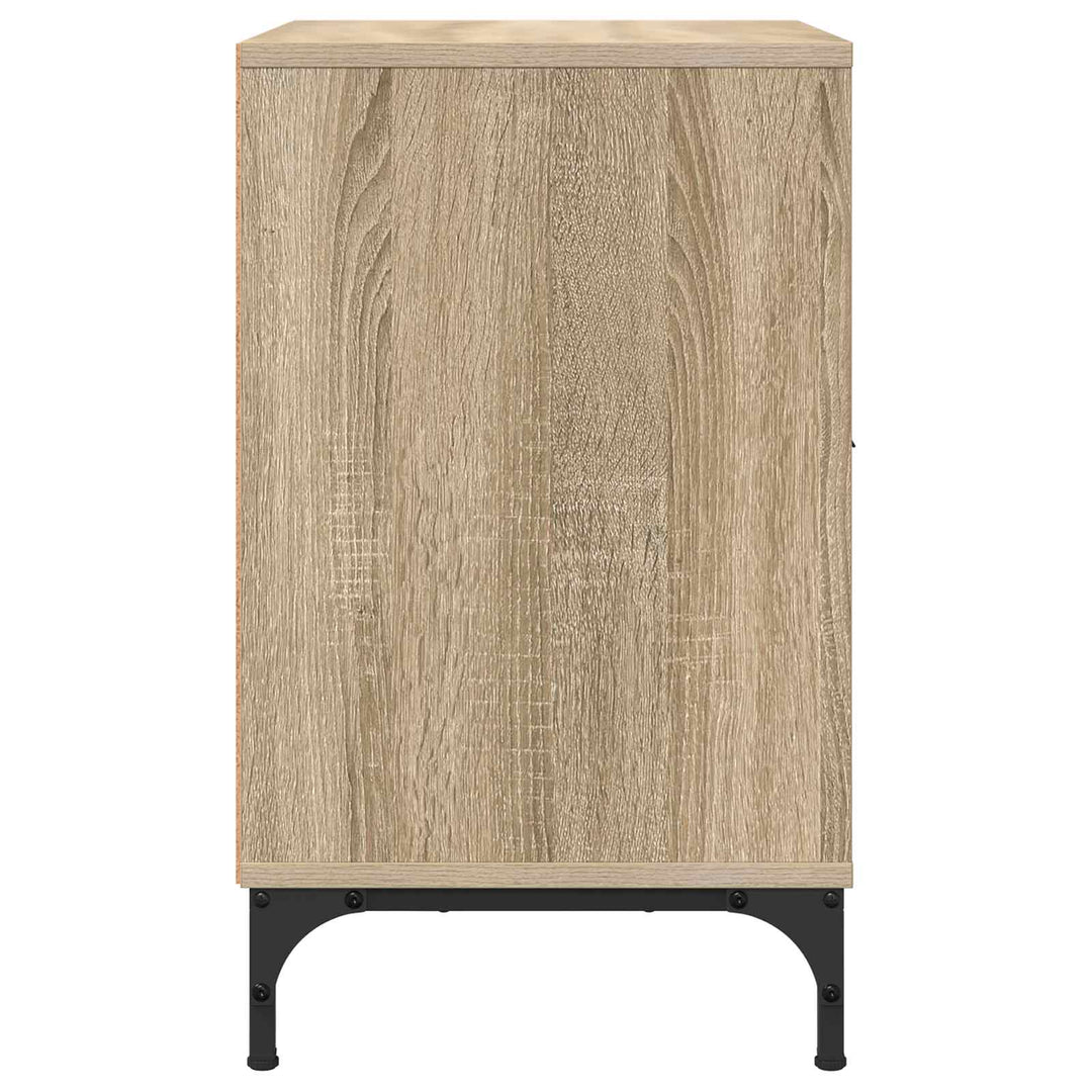 Natskab 2 pcs Sonoma-eg 49 x 36 x 61 cm Konstrueret træ