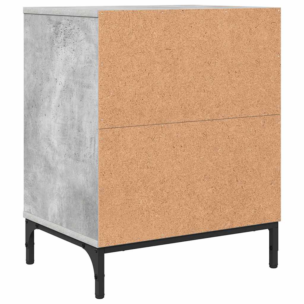 Natskab med skuffe Betongrå 49 x 36 x 61 cm Konstrueret træ