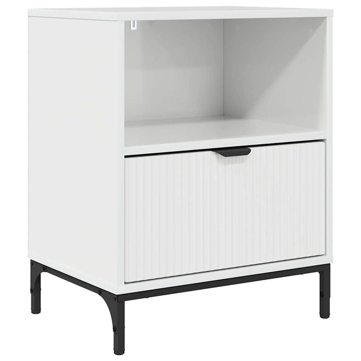 Natskab Hvid højglans 49 x 36 x 61 cm Konstrueret træ
