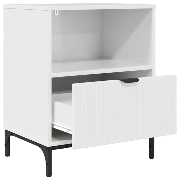 Natskab Hvid højglans 49 x 36 x 61 cm Konstrueret træ