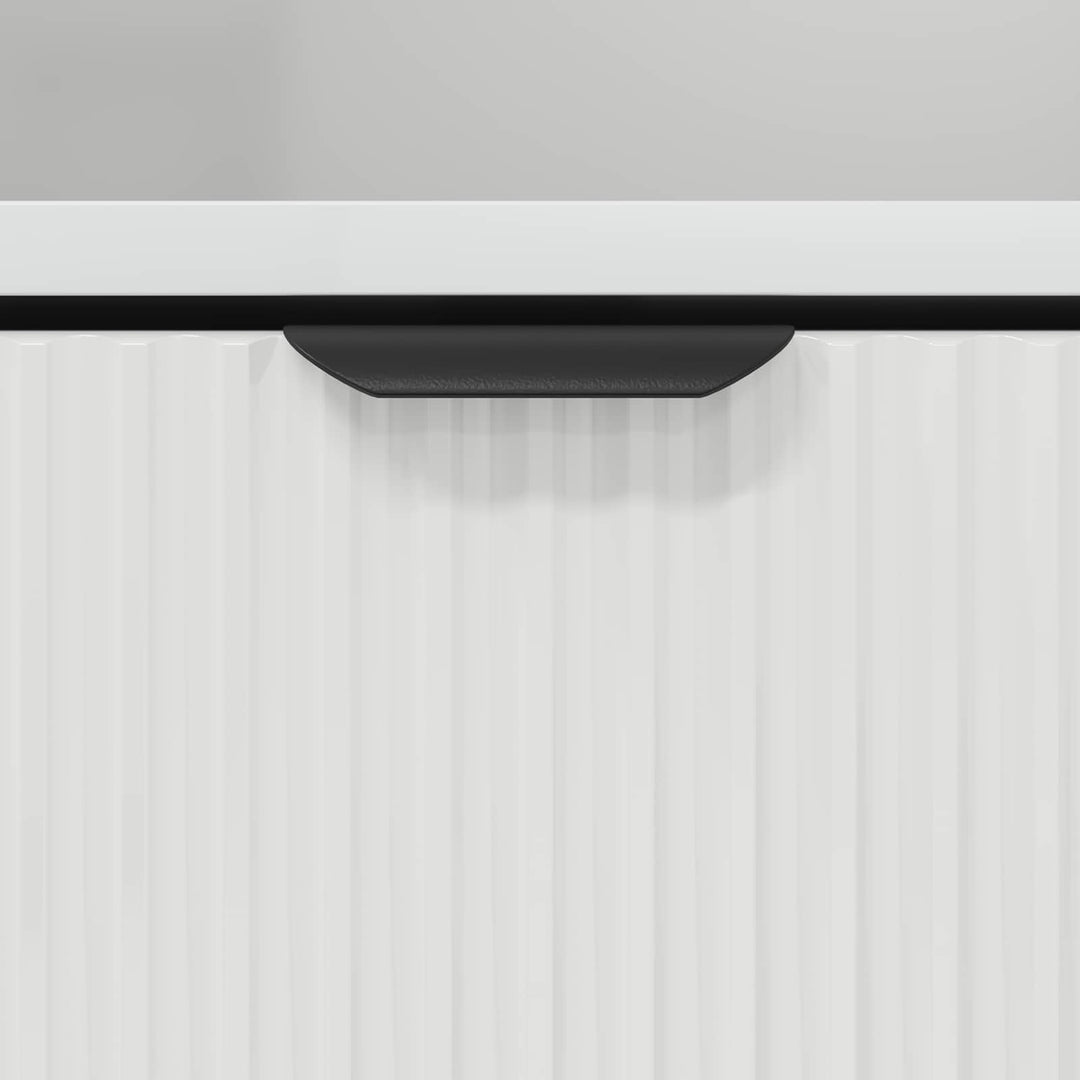 Natskab 2 pcs Hvid højglans 49 x 36 x 61 cm Konstrueret træ