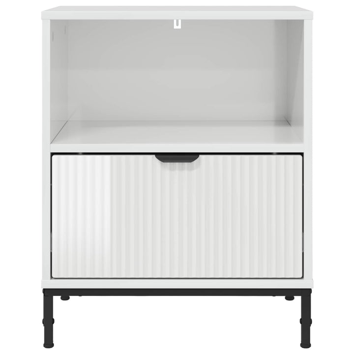 Natskab 2 pcs Hvid højglans 49 x 36 x 61 cm Konstrueret træ