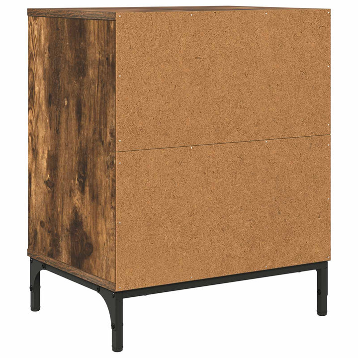 Natskab 2 pcs Røget eg 49 x 36 x 61 cm Konstrueret træ