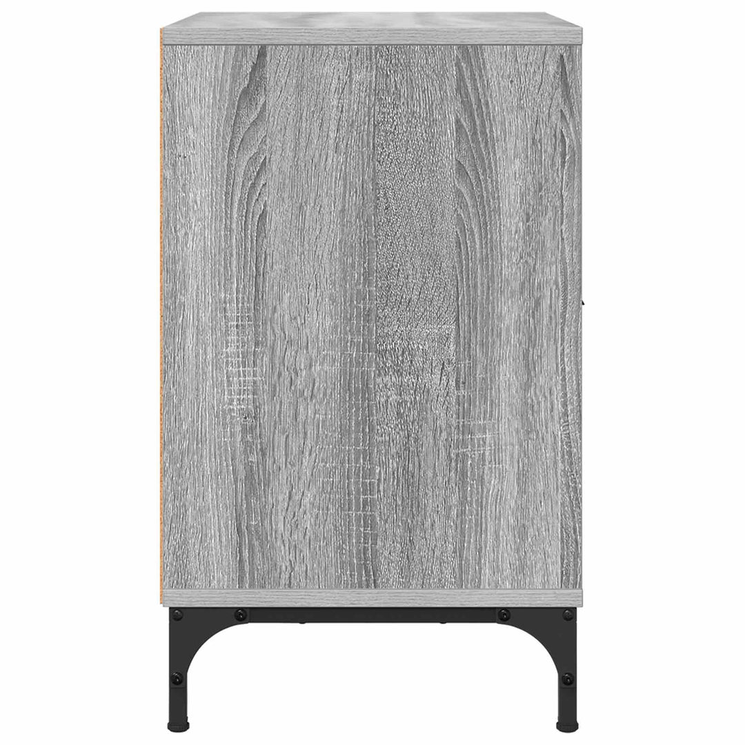 Natskab 2 pcs Grå sonoma-eg 49 x 36 x 61 cm Konstrueret træ