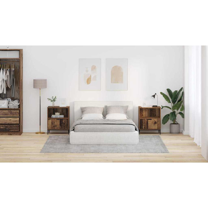 Natskab 2 pcs Gammelt træ 49 x 36 x 61 cm Konstrueret træ