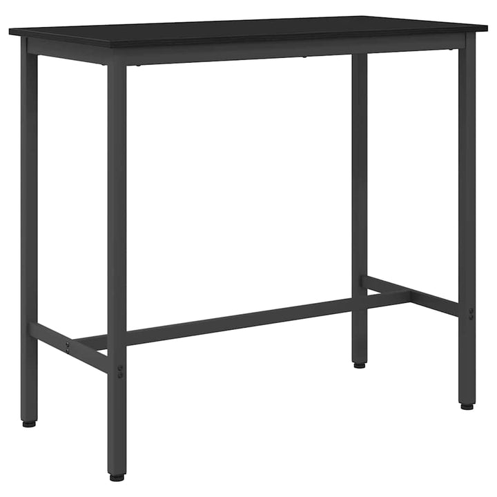 bord Sort eg 100 x 50 x 90,5 cm Ingeniørtræ og stål