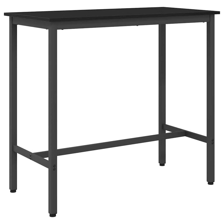 bord Sort eg 100 x 50 x 90,5 cm Ingeniørtræ og stål