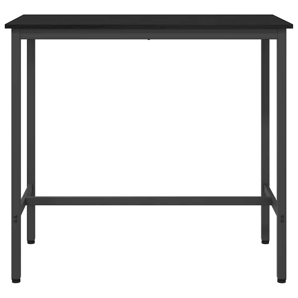bord Sort eg 100 x 50 x 90,5 cm Ingeniørtræ og stål