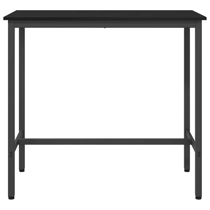 bord Sort eg 100 x 50 x 90,5 cm Ingeniørtræ og stål