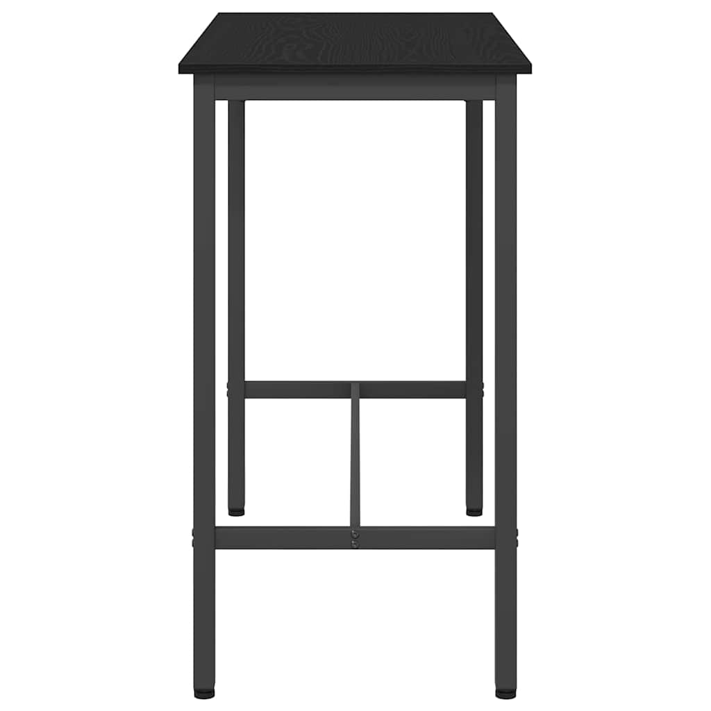 bord Sort eg 100 x 50 x 90,5 cm Ingeniørtræ og stål