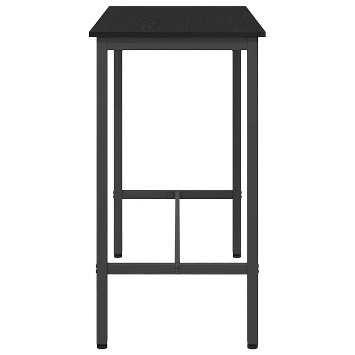 bord Sort eg 100 x 50 x 90,5 cm Ingeniørtræ og stål