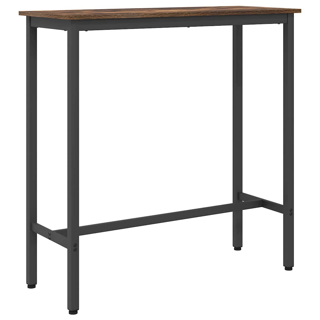 bord Røget eg 100 x 40 x 100,5 cm Ingeniørtræ og stål