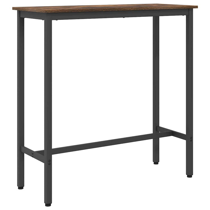 bord Røget eg 100 x 40 x 100,5 cm Ingeniørtræ og stål