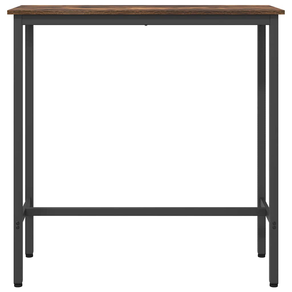 bord Røget eg 100 x 40 x 100,5 cm Ingeniørtræ og stål