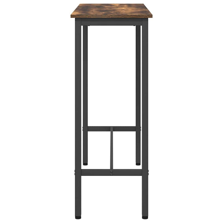 bord Røget eg 100 x 40 x 100,5 cm Ingeniørtræ og stål