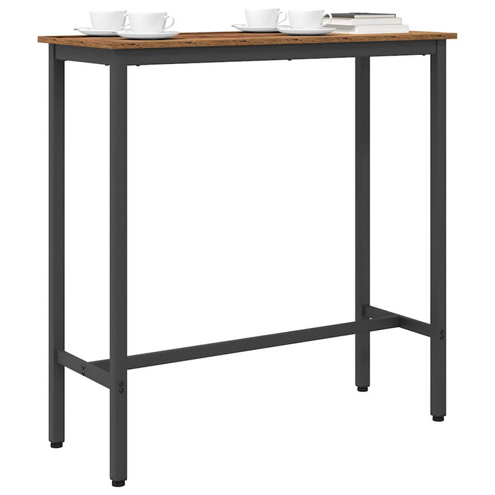 bord Gammelt træ 100 x 40 x 100,5 cm Ingeniørtræ og stål