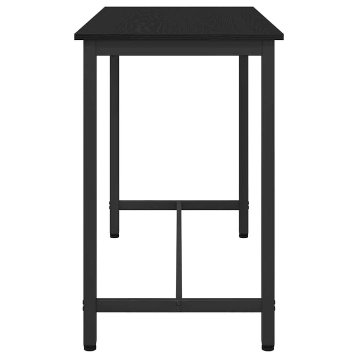 bord Sort eg 100 x 50 x 76,5 cm Ingeniørtræ og stål