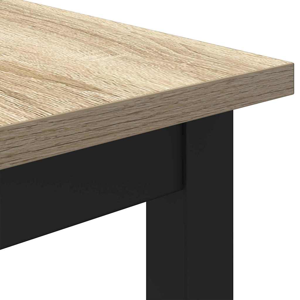 bord Sonoma eg 100 x 50 x 76,5 cm Ingeniørtræ og stål
