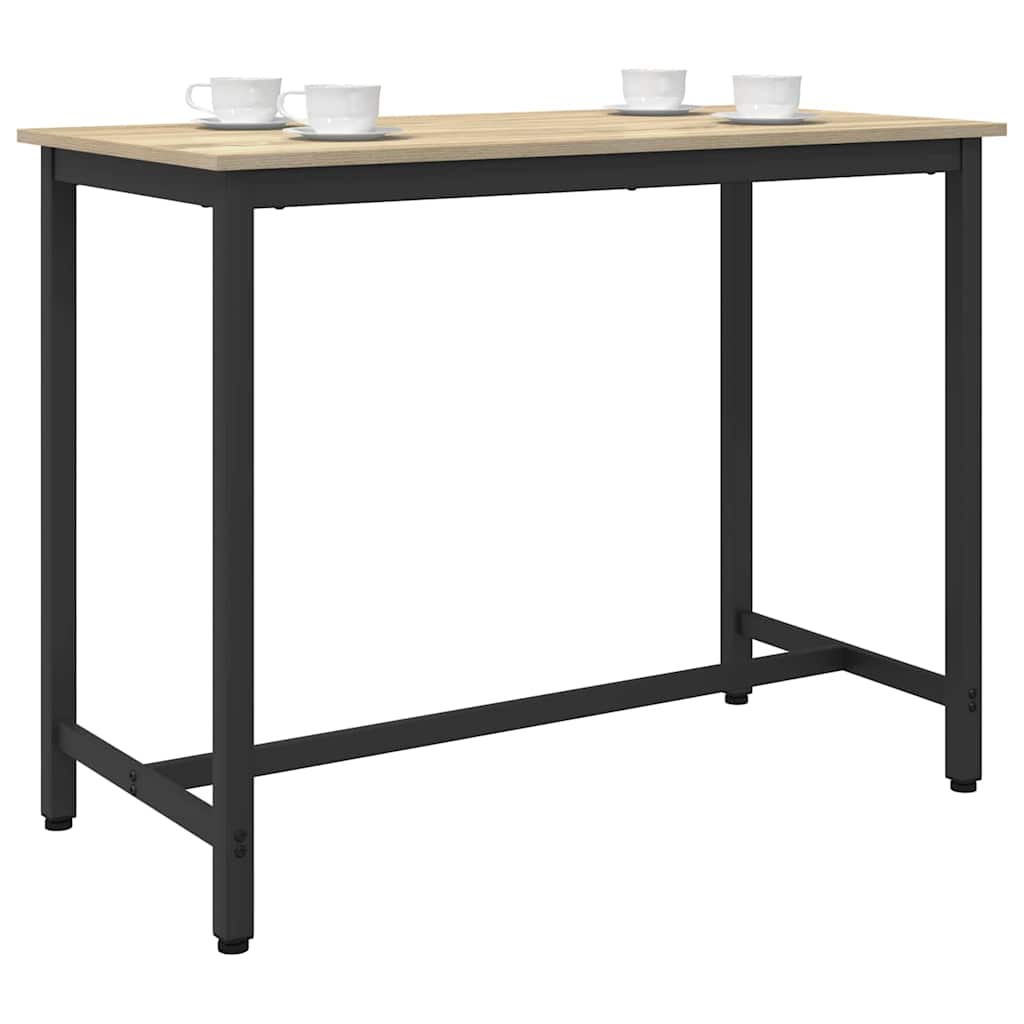 bord Sonoma eg 100 x 50 x 76,5 cm Ingeniørtræ og stål