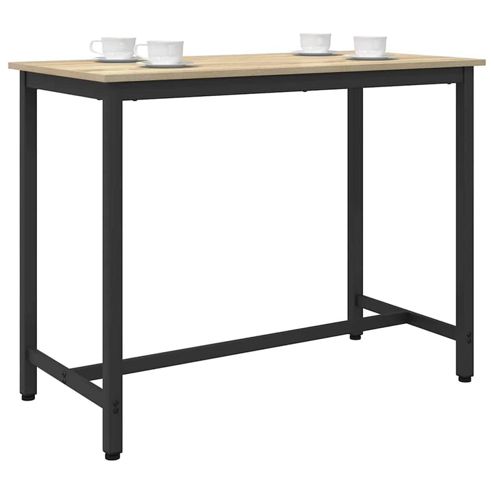 bord Sonoma eg 100 x 50 x 76,5 cm Ingeniørtræ og stål