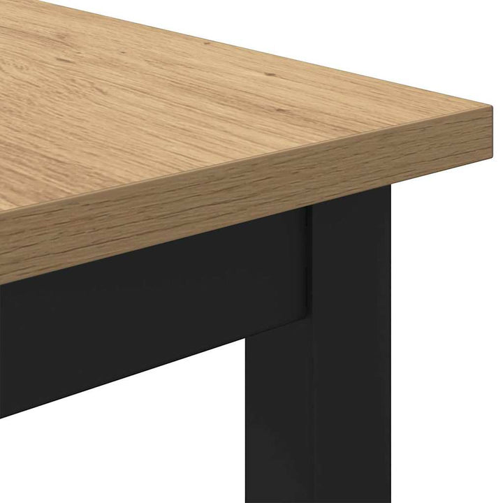 bord Artisan Egetræ 100 x 50 x 76,5 cm Ingeniørtræ og stål