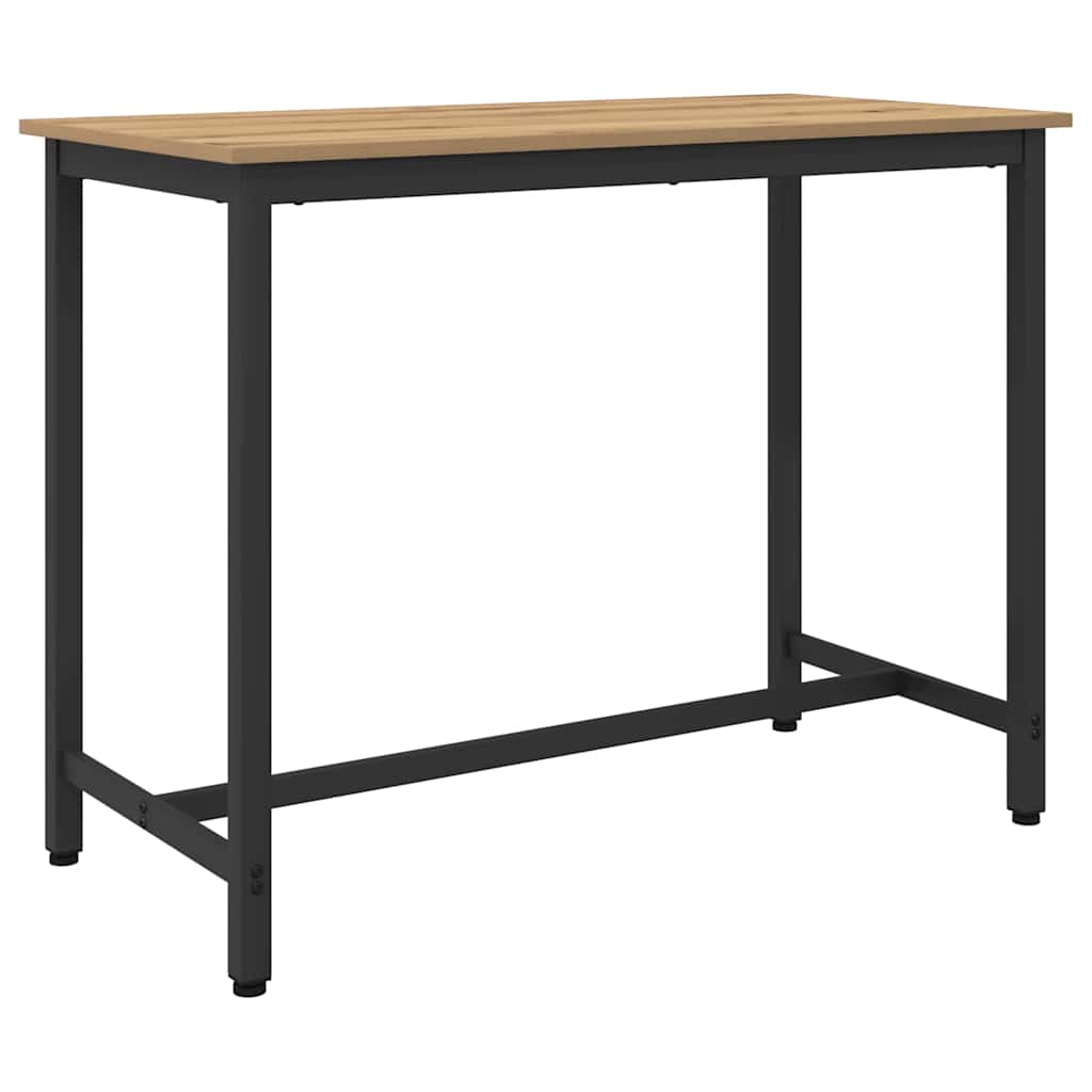 bord Artisan Egetræ 100 x 50 x 76,5 cm Ingeniørtræ og stål