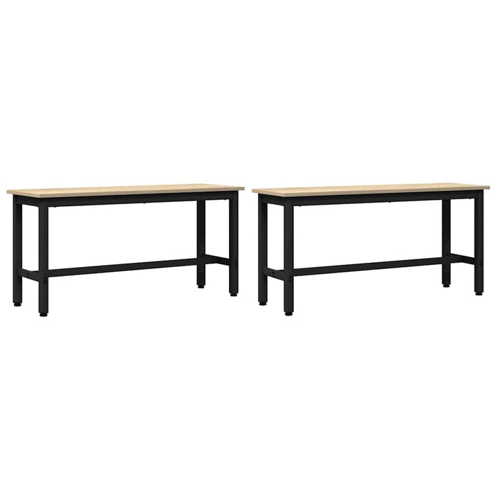 Spisebænk 2 pcs Sonoma eg 100 x 32,5 x 48,5 cm