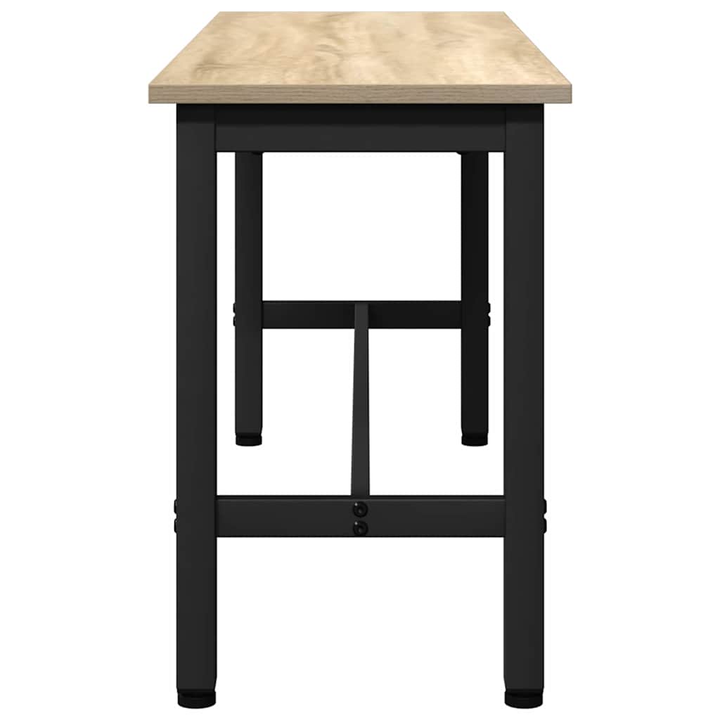Spisebænk 2 pcs Sonoma eg 100 x 32,5 x 48,5 cm