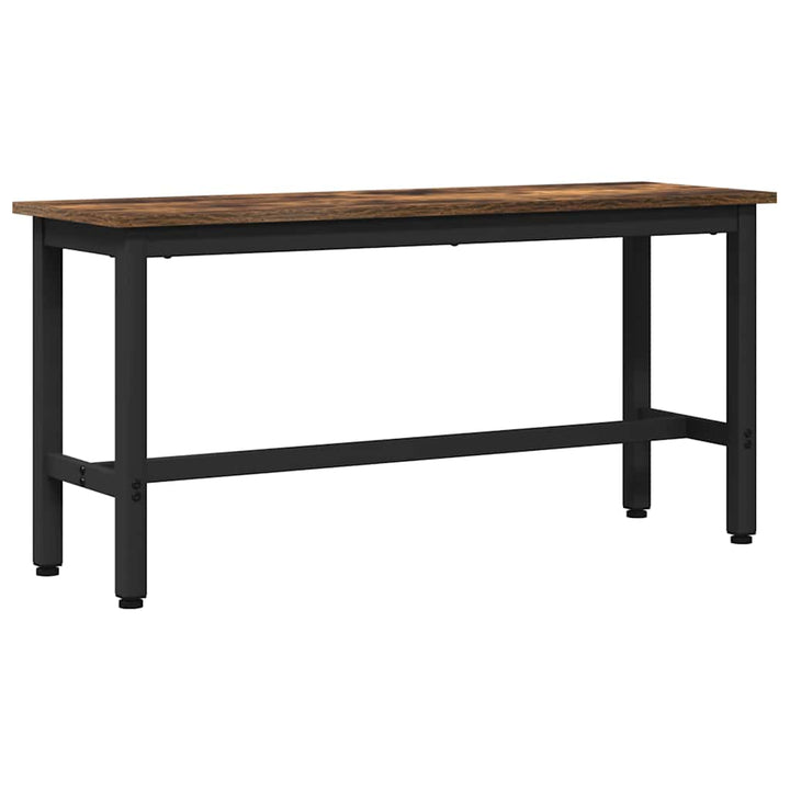 Spisebænk Røget eg 100 x 32,5 x 48,5 cm Ingeniørtræ og stål