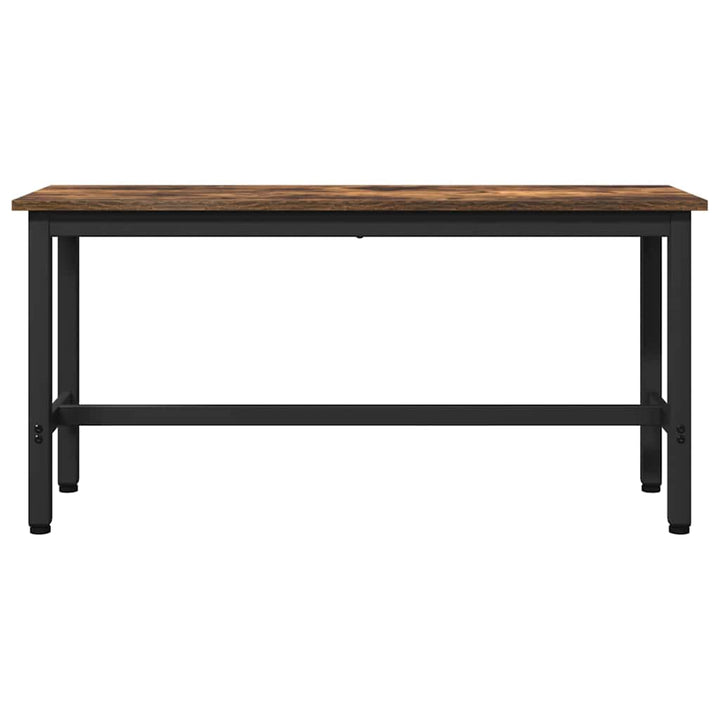 Spisebænk Røget eg 100 x 32,5 x 48,5 cm Ingeniørtræ og stål